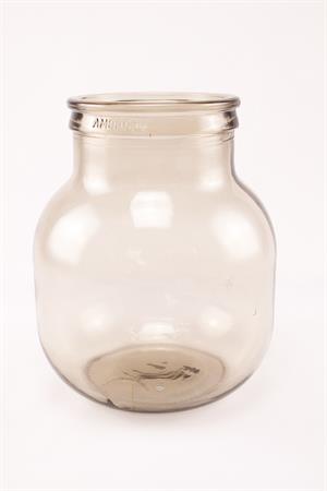 Glasvinballong / vinballong / glasballong med vid hals och lock, 5 liter